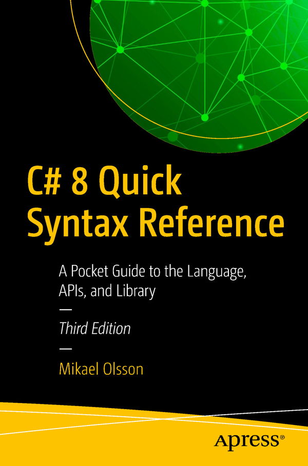 کتاب C# 8 Quick Syntax Reference 3rd Edition